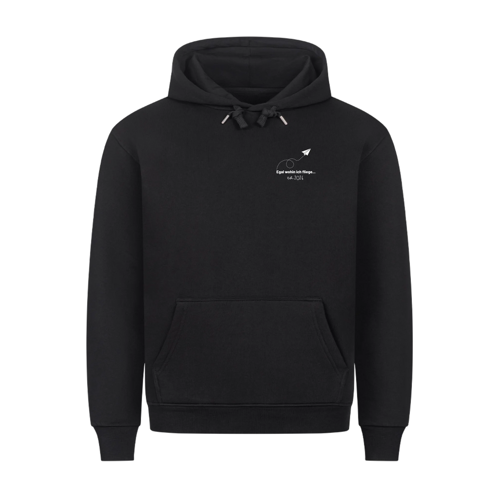 Partner Hoodie mit Spruch & Datum – Papierflieger Design