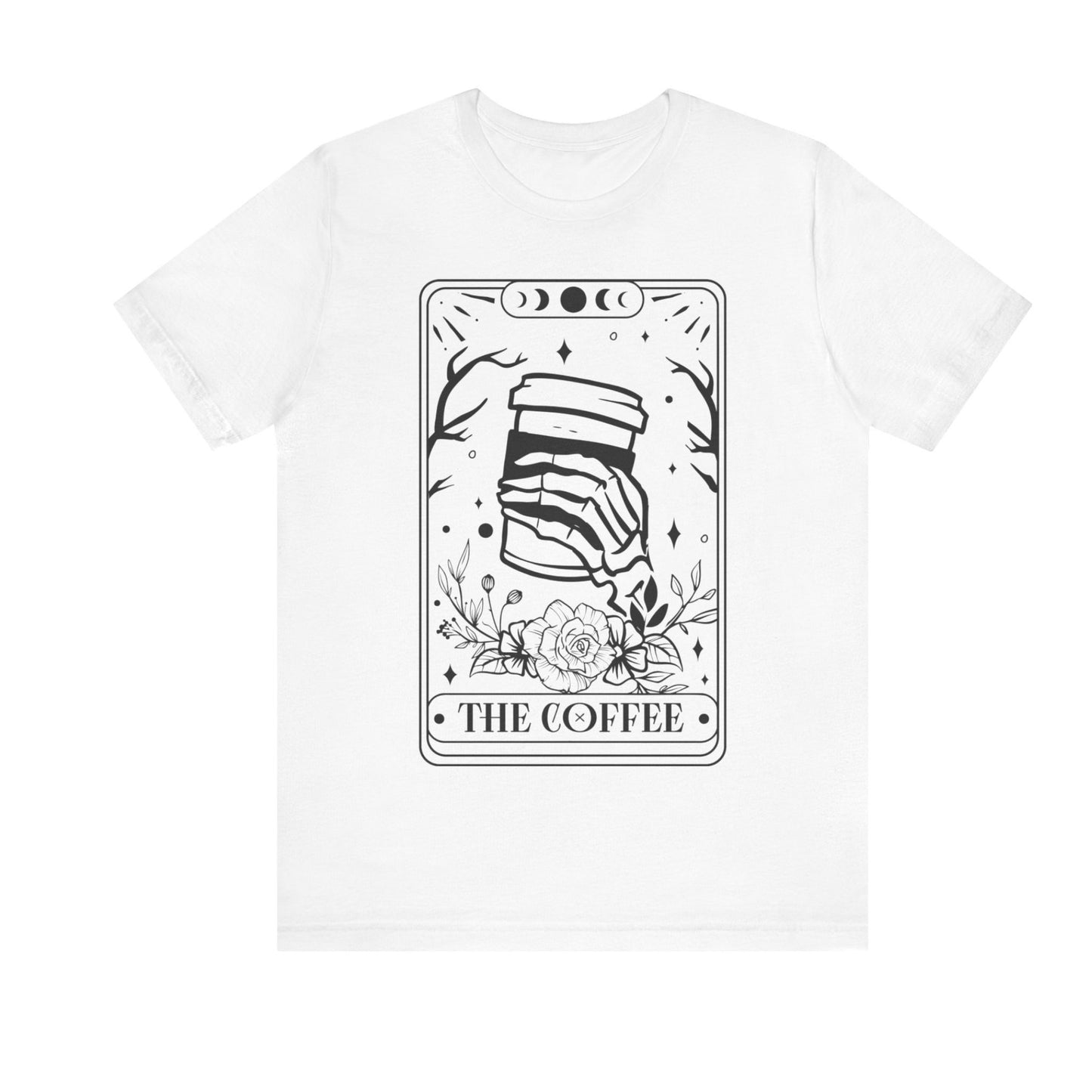 Tarot T-Shirt The Coffee – Mystisches Kaffee Shirt im Karten-Design – Okkultes Funshirt Unisex
