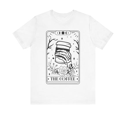 Tarot T-Shirt The Coffee – Mystisches Kaffee Shirt im Karten-Design – Okkultes Funshirt Unisex