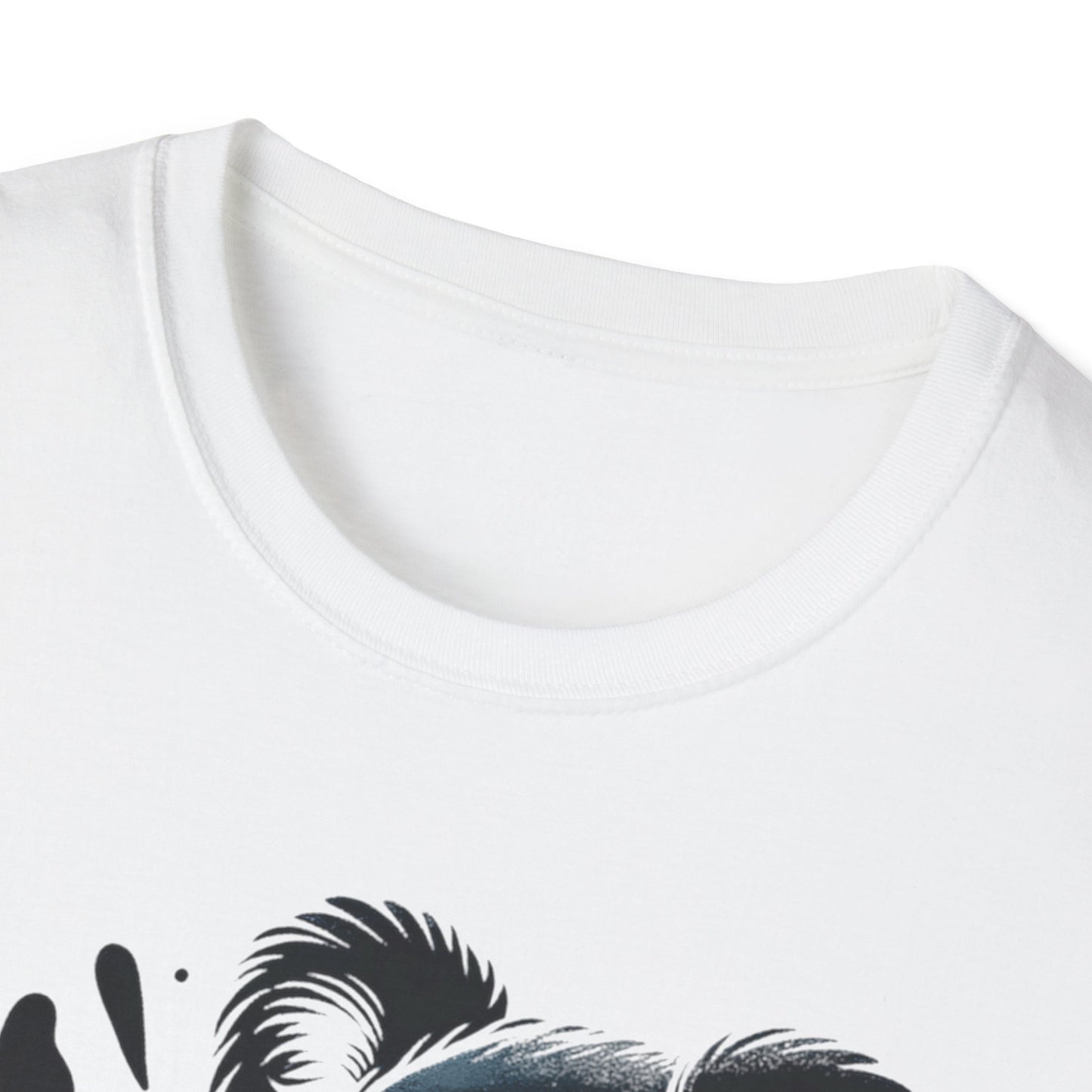 Weißes Koala T-Shirt mit „BEEP“-Aufdruck und Kopfhörermotiv