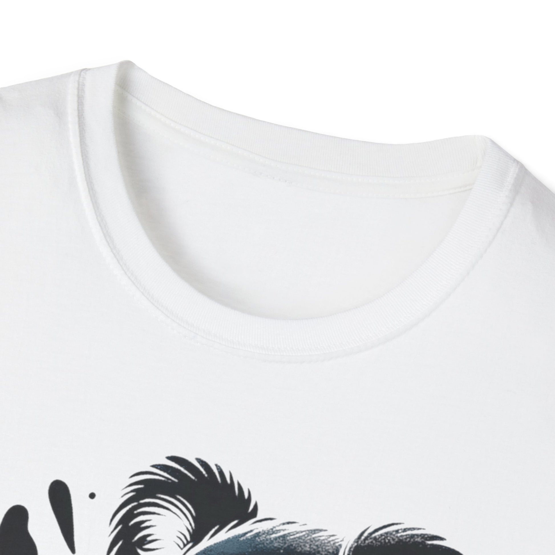 Weißes Koala T-Shirt mit „BEEP“-Aufdruck und Kopfhörermotiv
