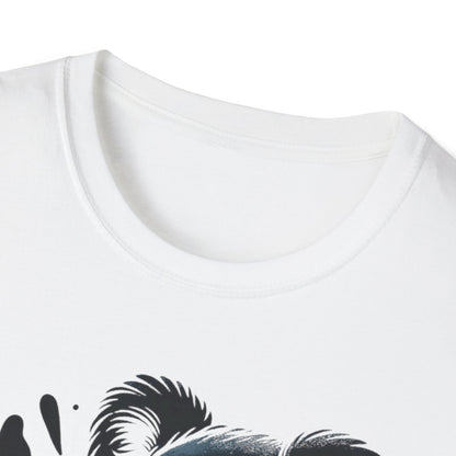 Weißes Koala T-Shirt mit „BEEP“-Aufdruck und Kopfhörermotiv