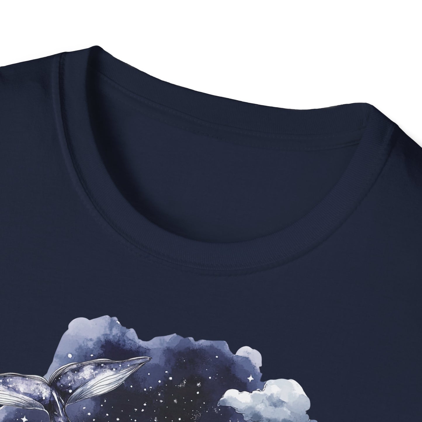 DONNA Nr. 17 // Whimsical Cloud and Bird Unisex Softstyle T-Shirt, Nature Tee, Gift for Dreamers, Casual Wear, Eco-Friendly Fashion, Unique Graphic Shirt