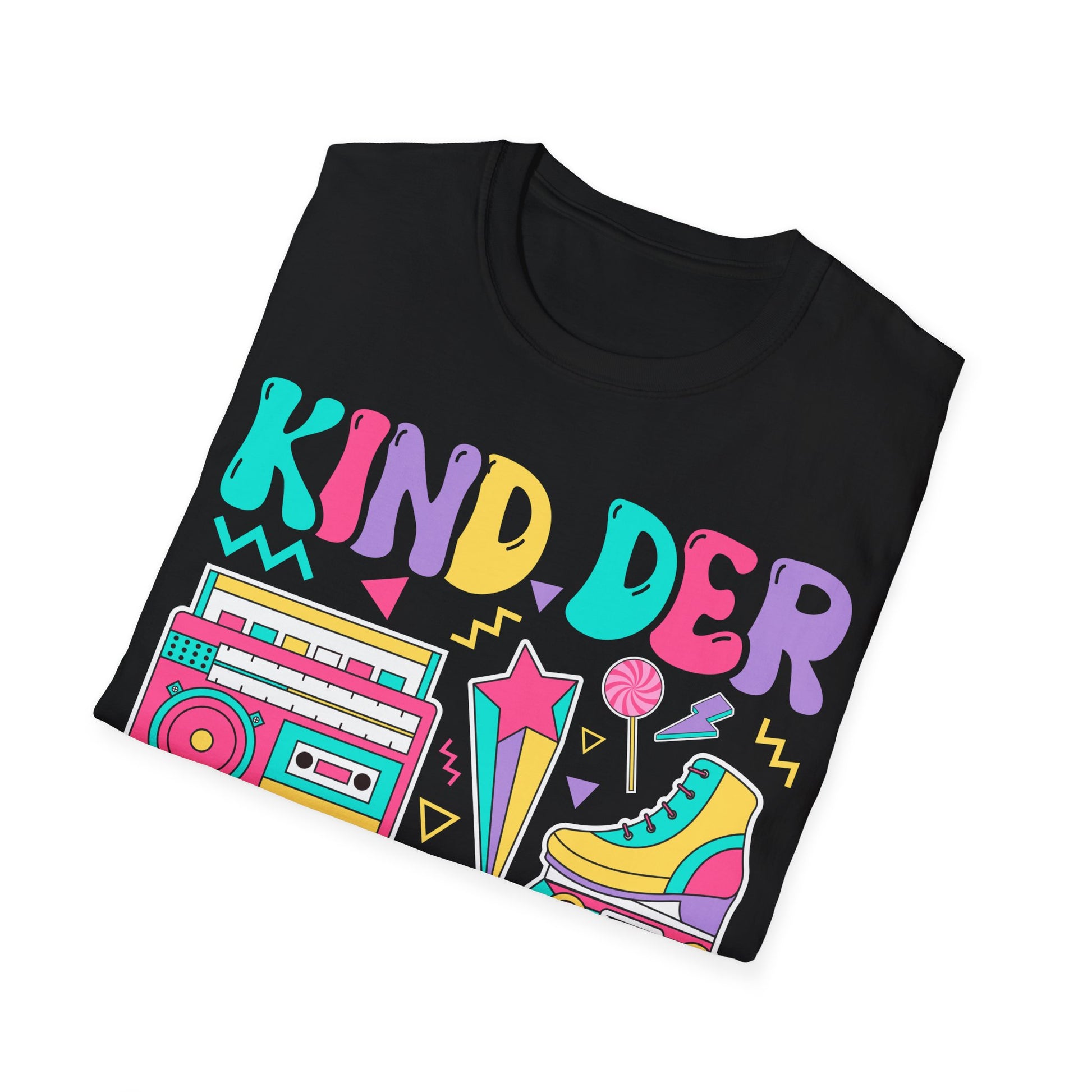 gefaltenes Shirt mit Druck