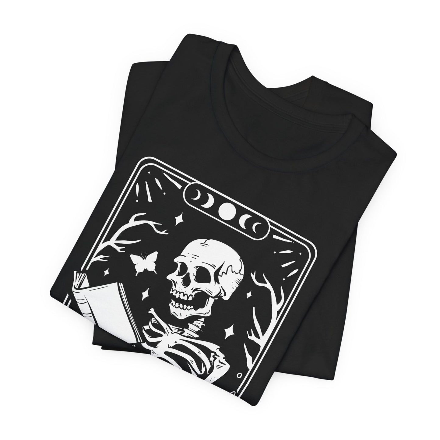 Tarot T-Shirt The Reader – Mystisches Buch-Shirt für Leseratten & Spirituelle – Okkultes Design