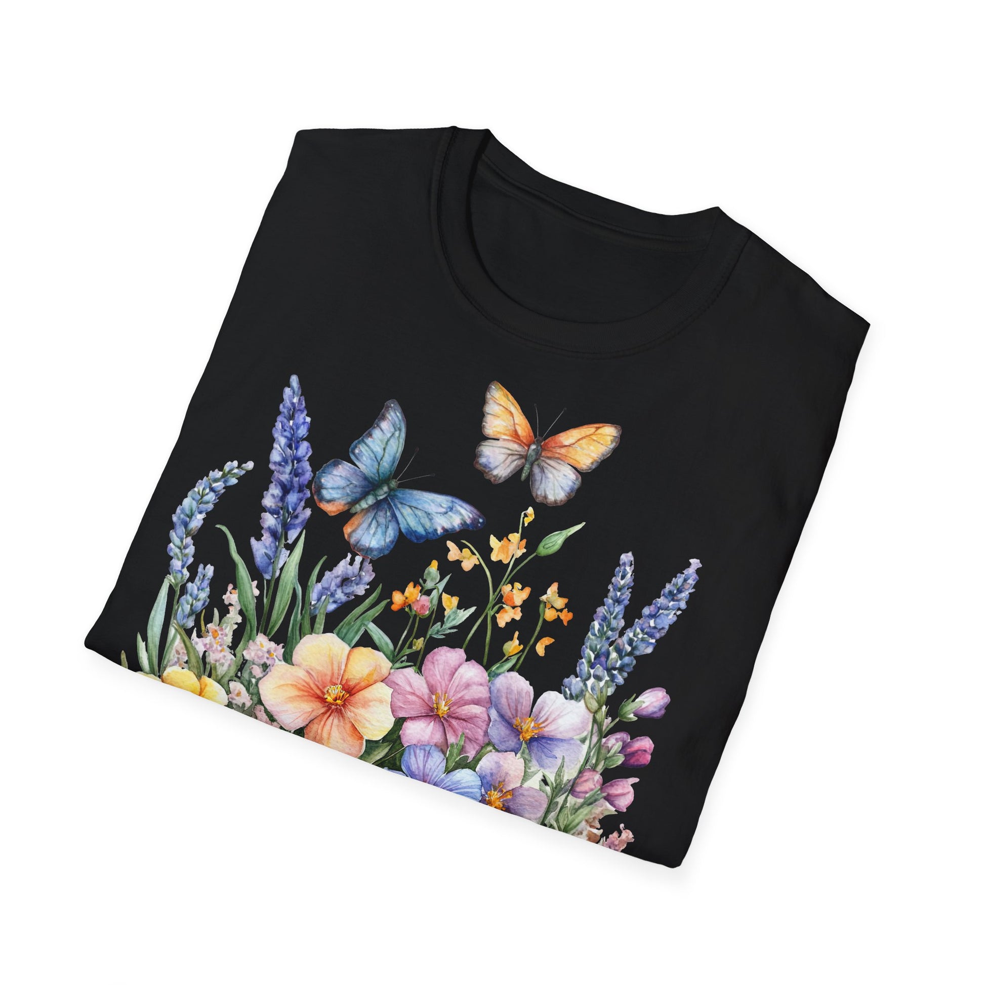 gefaltenes Shirt mit Motiv
