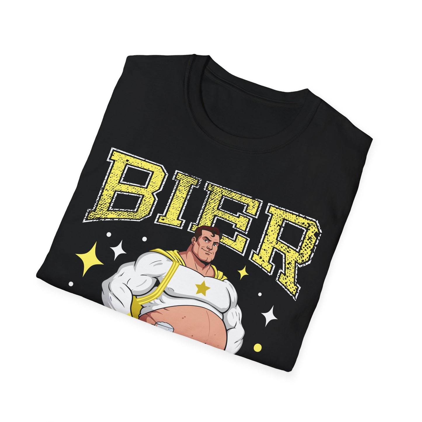 gefaltenes Shirt mit Druck