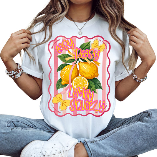 Lemon T-Shirt – Easy Peasy Lemon Squeezy Print