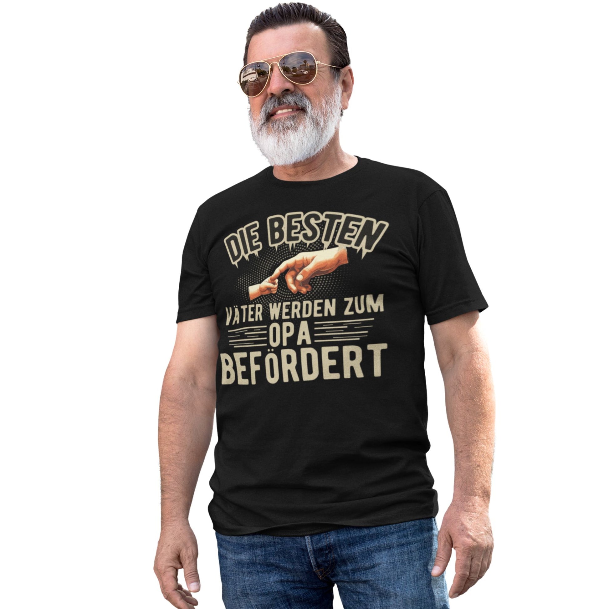 T-Shirt für Opa – Beförderung vom Vater zum Opa. Überraschung mit Stil ✓ Tolle Geschenkidee ✓