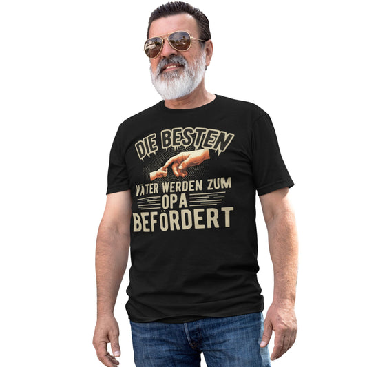 T-Shirt für Opa – Beförderung vom Vater zum Opa. Überraschung mit Stil ✓ Tolle Geschenkidee ✓