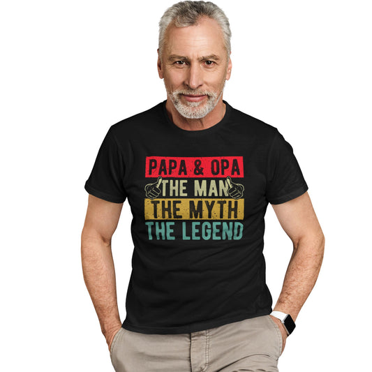 Papa & Opa T-Shirt – The Man The Myth The Legend
Für echte Helden der Familie ✓ Lustiges Geschenk für Papa & Opa ✓