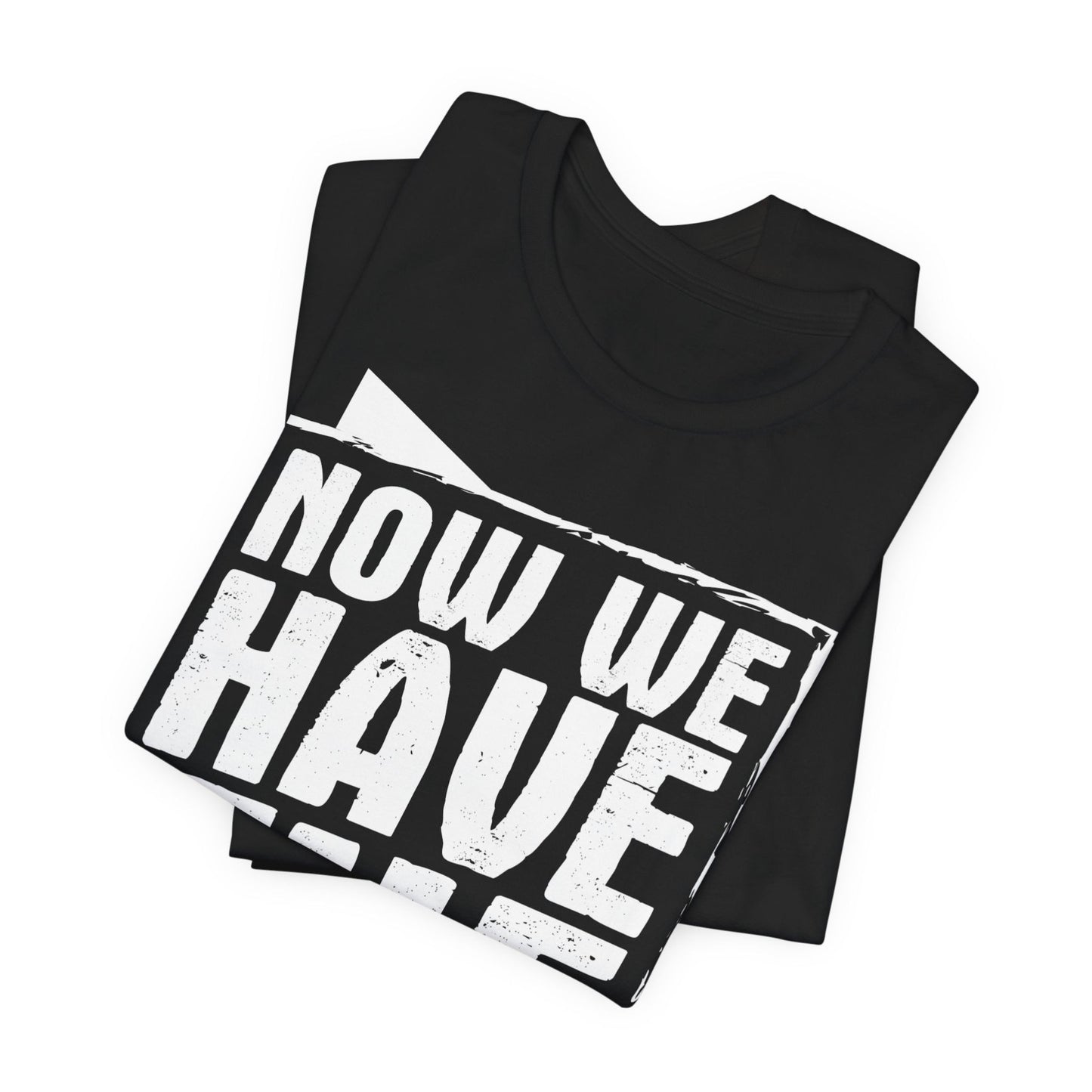 T-Shirt mit Aufdruck 'Now we have the salad' – lustiger englischer Spruch im Streetwear Look