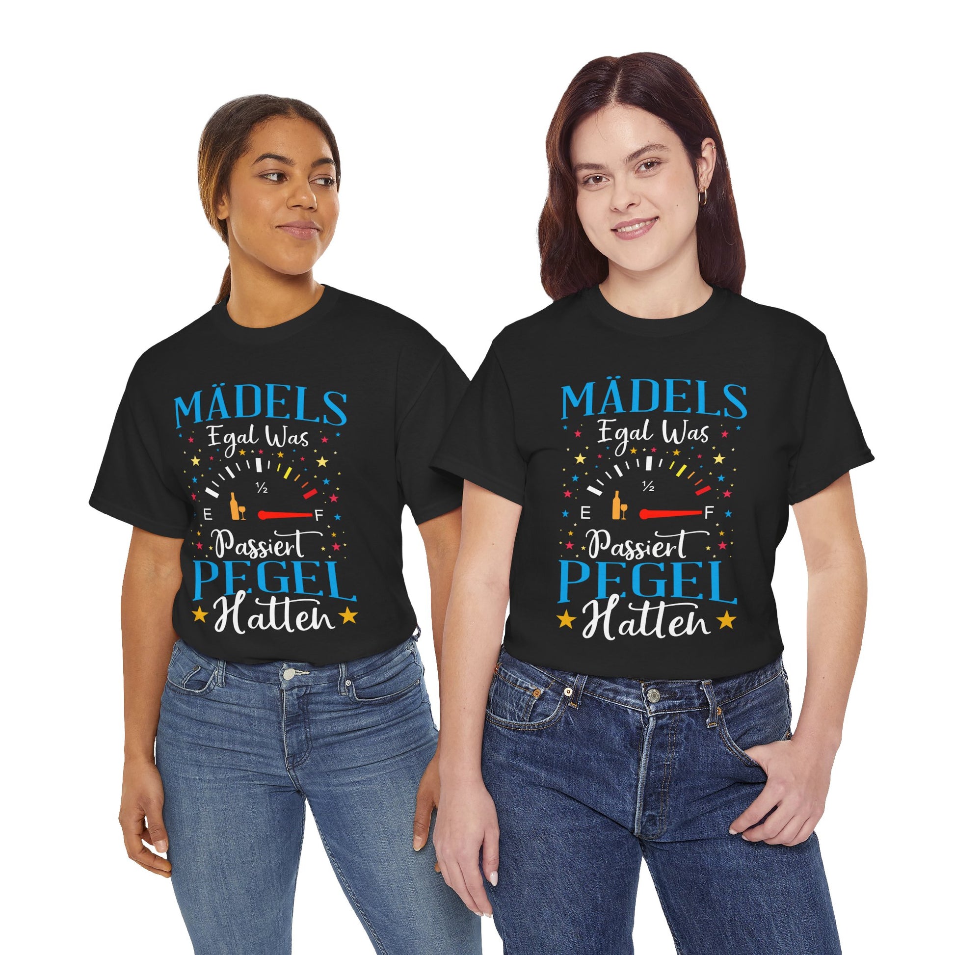 Mädels T-Shirt, Partyshirt Frauen, Gruppenshirt JGA, Malle Shirt Damen, Festival Outfit, Pegel Spruchshirt, Junggesellinnenabschied Shirt, Urlaubsshirt lustig