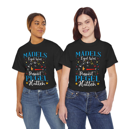 Mädels T-Shirt, Partyshirt Frauen, Gruppenshirt JGA, Malle Shirt Damen, Festival Outfit, Pegel Spruchshirt, Junggesellinnenabschied Shirt, Urlaubsshirt lustig