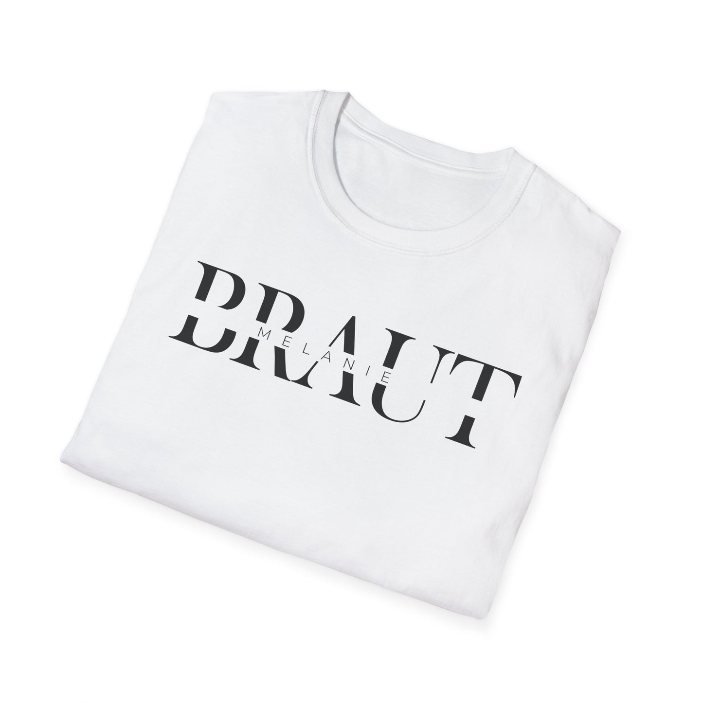 JGA T-Shirt Set „Braut & Crew“ – Personalisiert mit Namen | Elegant & minimalistisch | Damen Shirt für Junggesellinnenabschied