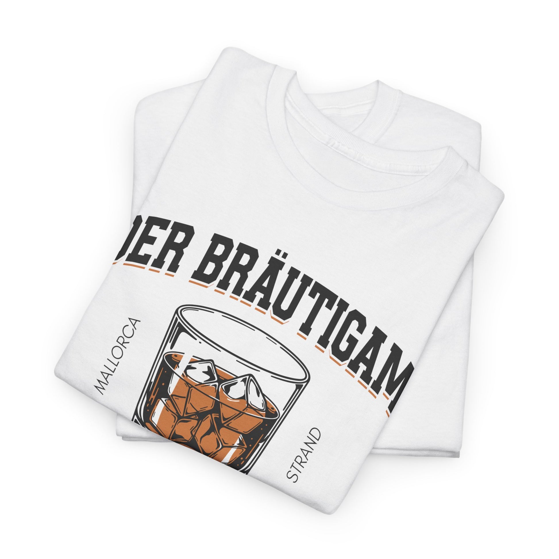 gefaltenes Shirt - Druck
