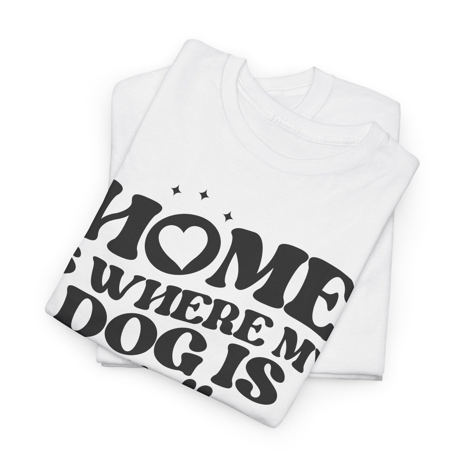 gefaltenes Shirt mit Druck