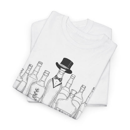 Druckqualität Bild - Nahaufnahme des Drucks bei gefaltenem Shirt Rundhalskragen