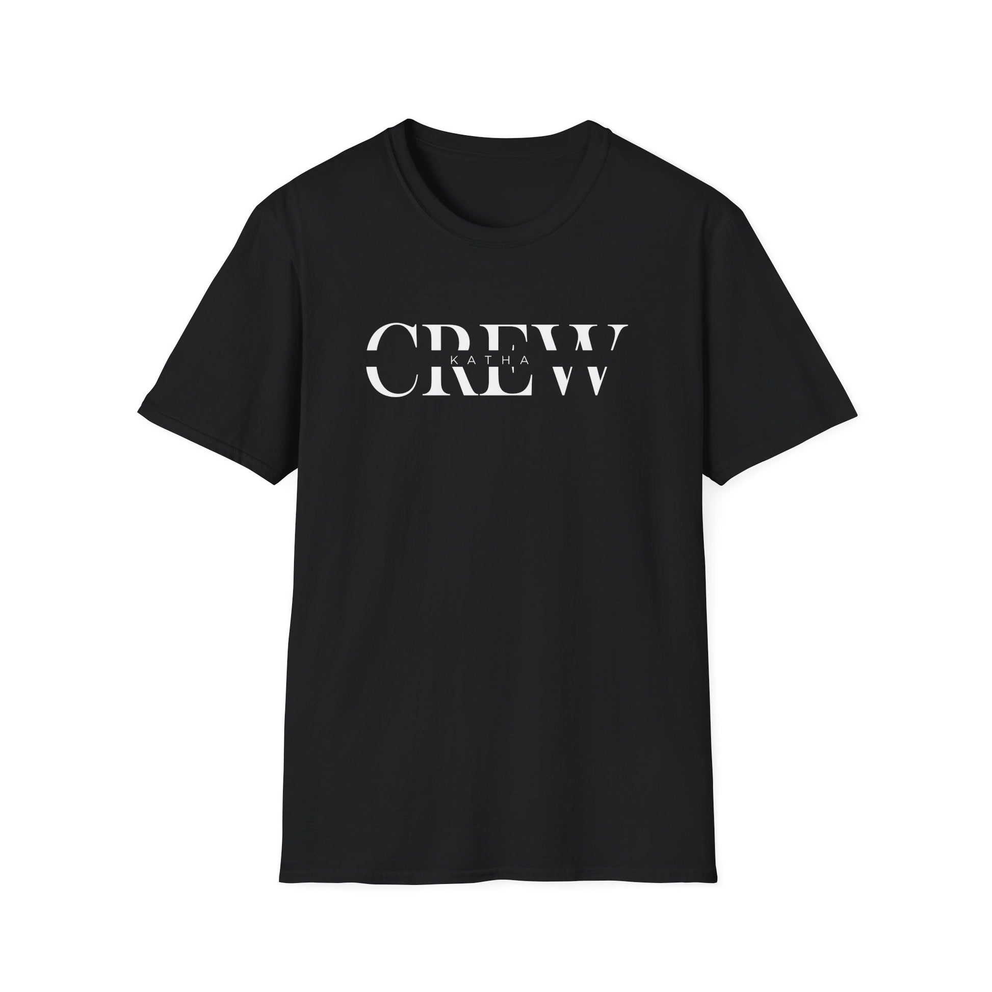 schwarzes Crew Shirt mit Namen personlisiert