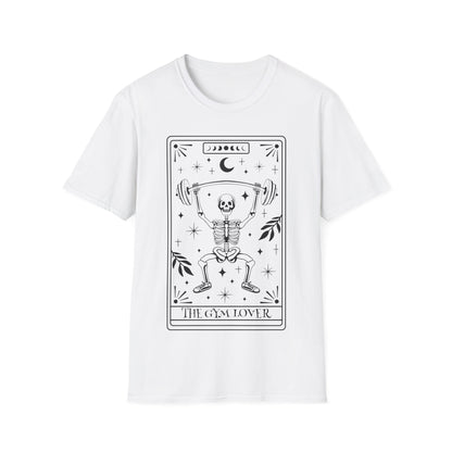 The Gym Lover Tarot T-Shirt – Unisex Shirt mit mystischem Fitness Design