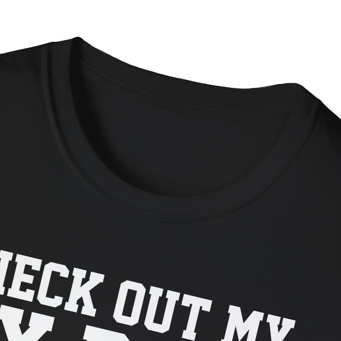 T-Shirt mit Spruch 'Check out my Six Pack' und Donut-Motiv – lustiges Funshirt für Männer und Frauen