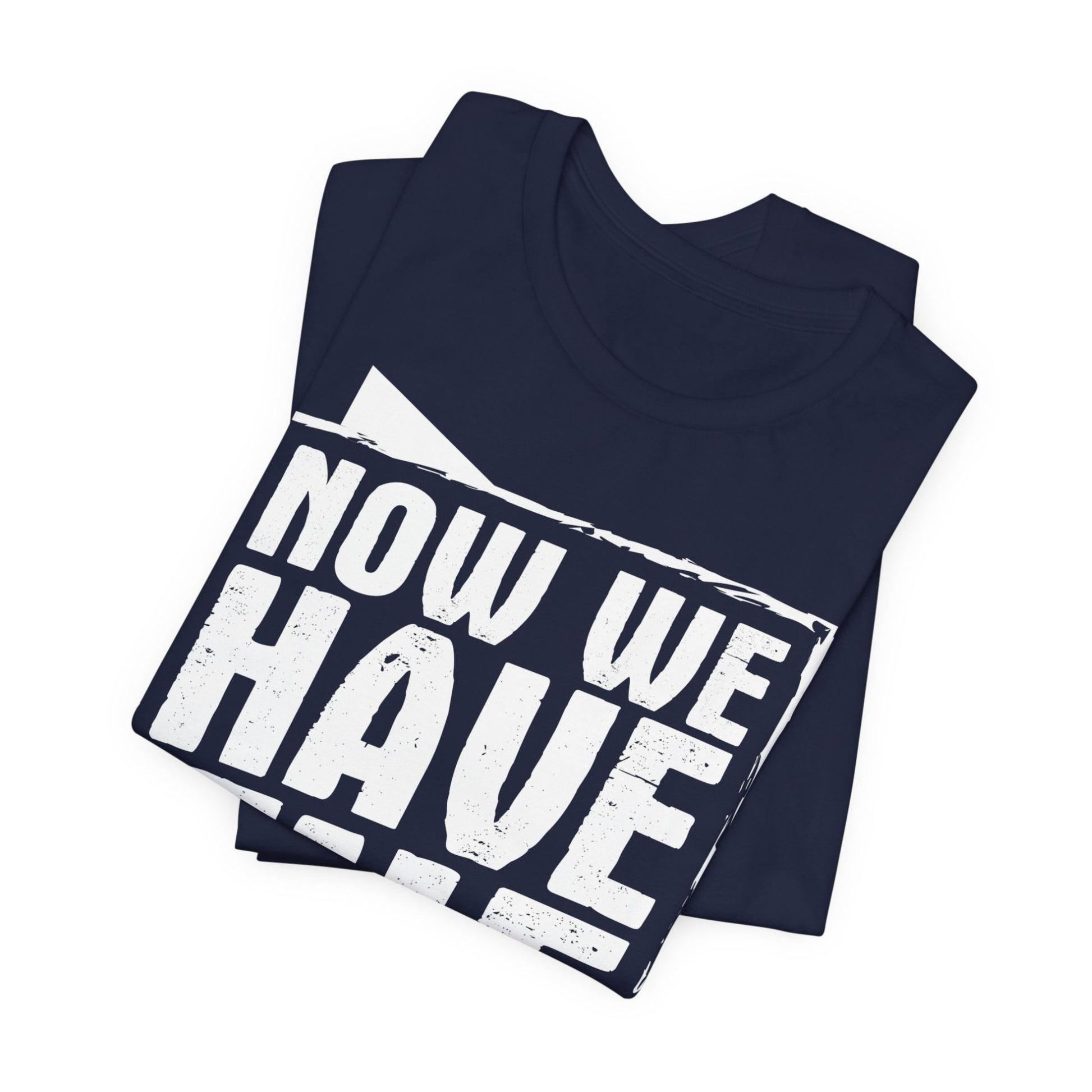 T-Shirt mit Aufdruck 'Now we have the salad' – lustiger englischer Spruch im Streetwear Look