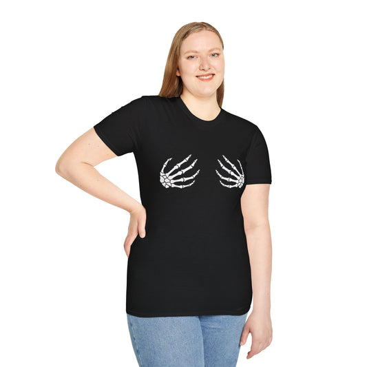 Skelett Hände Unisex T-Shirt – Trendige Halloween Kleidung