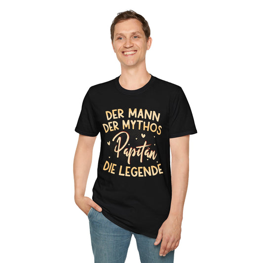 Papa T-Shirt – Der Mann, der Mythos, die Legende - Papitän