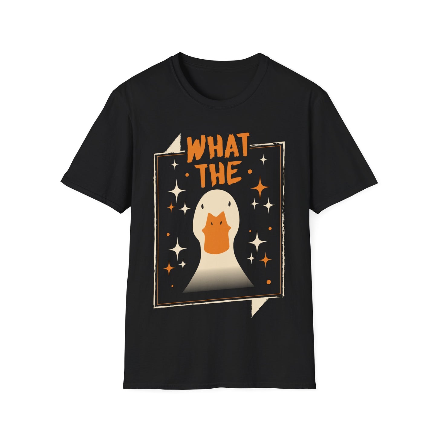 Unisex T-Shirt mit Entenmotiv & Spruch 'What The Duck?' – lustiges Funshirt mit Humor für Alltag & Freizeit