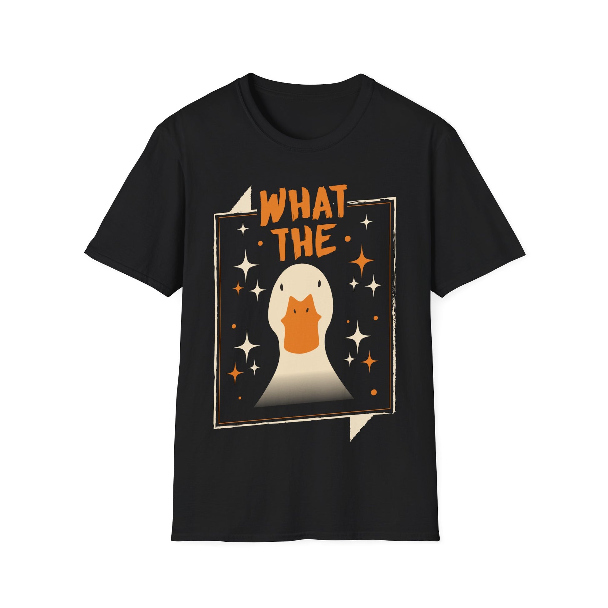 Unisex T-Shirt mit Entenmotiv & Spruch 'What The Duck?' – lustiges Funshirt mit Humor für Alltag & Freizeit