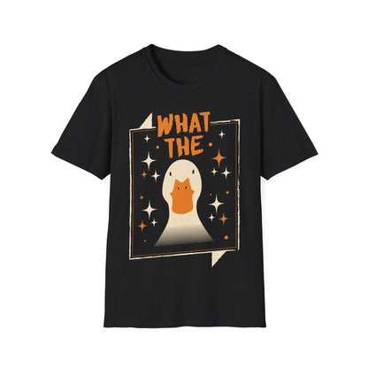 Unisex T-Shirt mit Entenmotiv & Spruch 'What The Duck?' – lustiges Funshirt mit Humor für Alltag & Freizeit