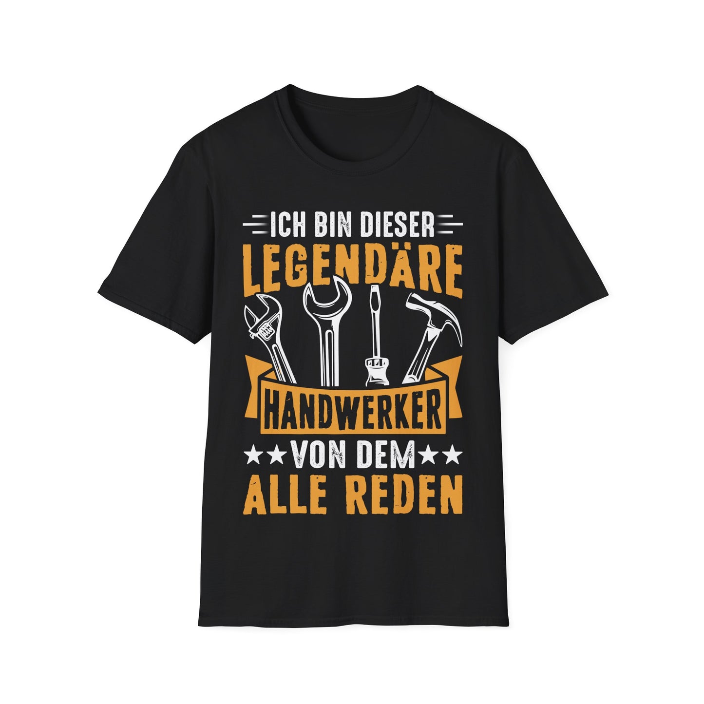 T-Shirt mit Spruch 'Legendärer Handwerker von dem alle reden' – lustiges Shirt mit Werkzeug-Motiv für Bau & Heimwerker