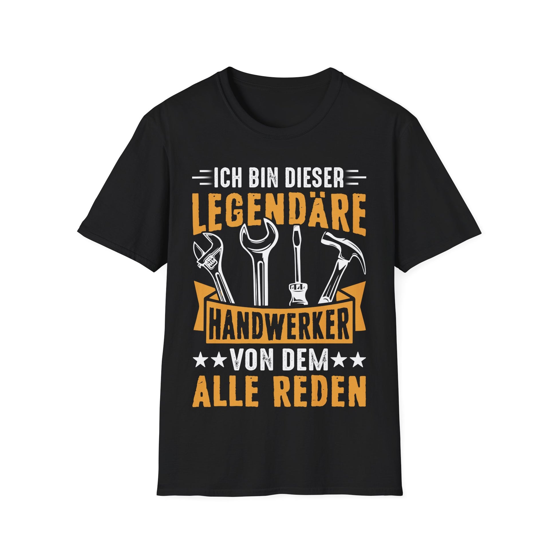 T-Shirt mit Spruch 'Legendärer Handwerker von dem alle reden' – lustiges Shirt mit Werkzeug-Motiv für Bau & Heimwerker