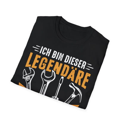 T-Shirt mit Spruch 'Legendärer Handwerker von dem alle reden' – lustiges Shirt mit Werkzeug-Motiv für Bau & Heimwerker