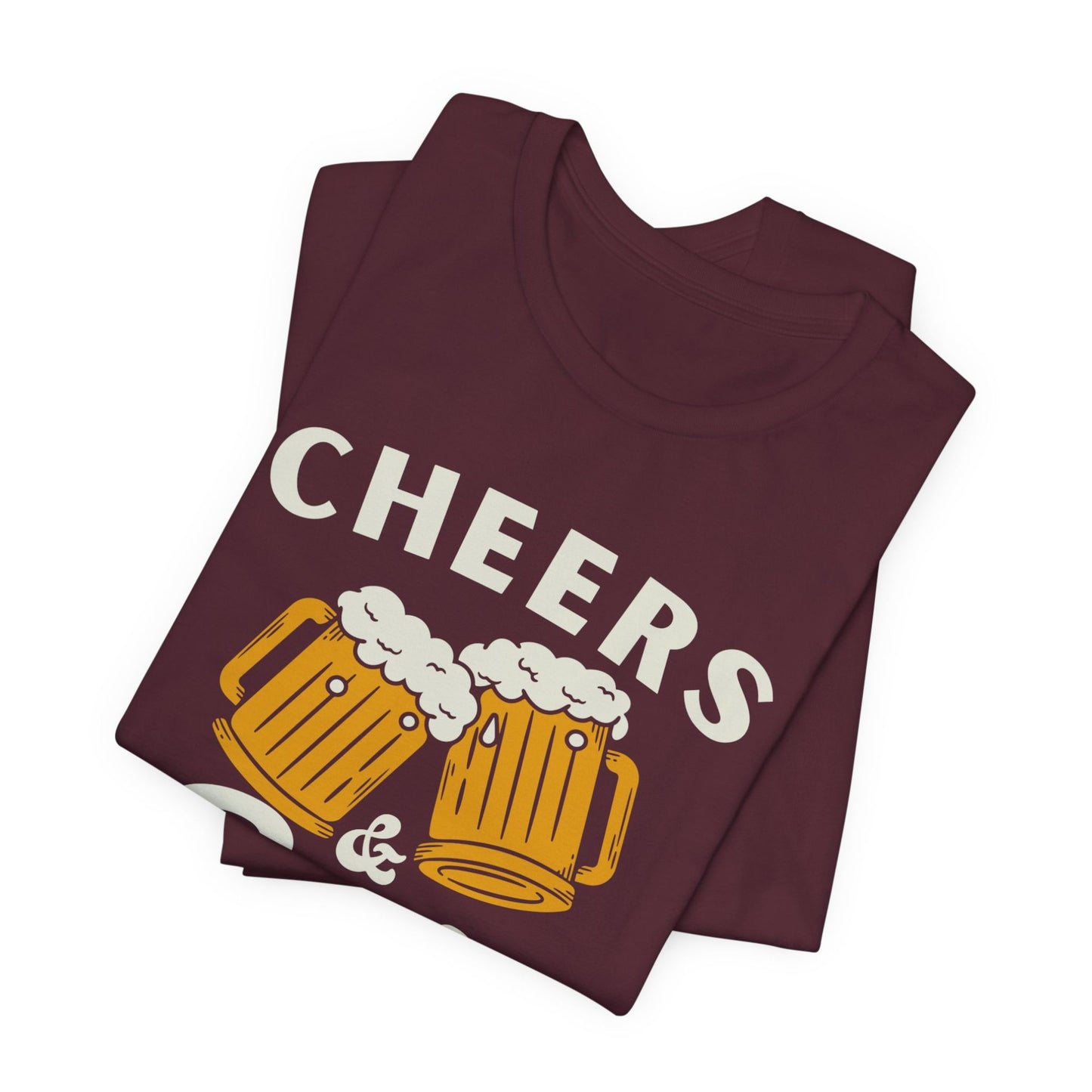 T-Shirt mit Aufdruck 'Cheers and Beers to 40 Years' – lustiges Geburtstagsshirt für Männer oder Frauen