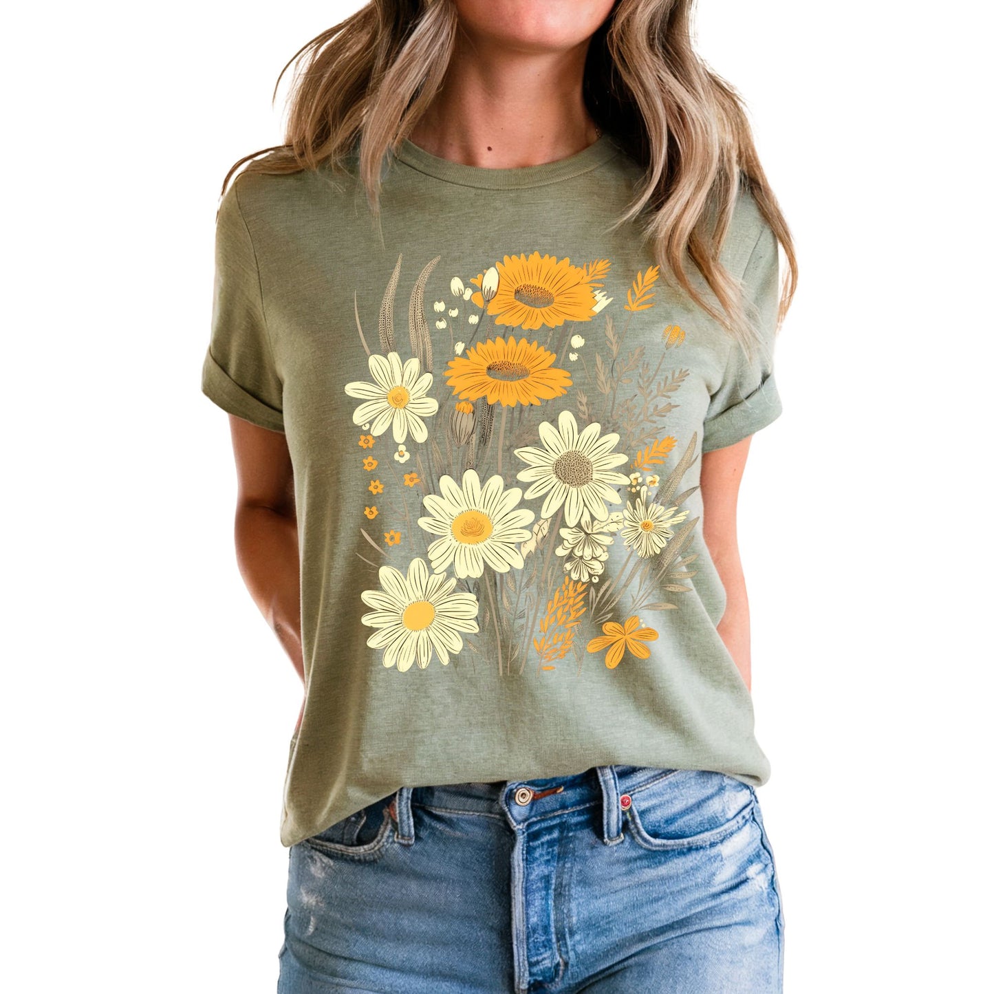 Florale Damen T-Shirts mit stilvollen Blumenmotiven – feminines & natürliches Design für Alltag & Sommer